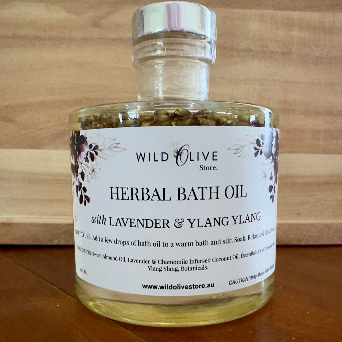 HERBAL BATH OIL ~ Lavender + Ylang Ylang